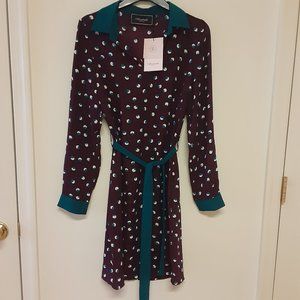 New Almatrichi Belted Shirtdress Sz 8